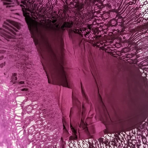 NWT Free People Purple Lace Dress Size S - Picture 4 of 10